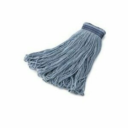 RUBBERMAID FGE23800 BL00 Wet Mop Head, 24 oz Capacity, Cotton/Synthetic, Blue E23800BL00